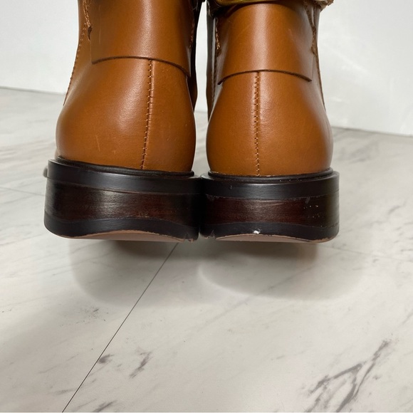 Franco Sarto Elese Brown Leather Bootie 9M - Picture 4 of 14